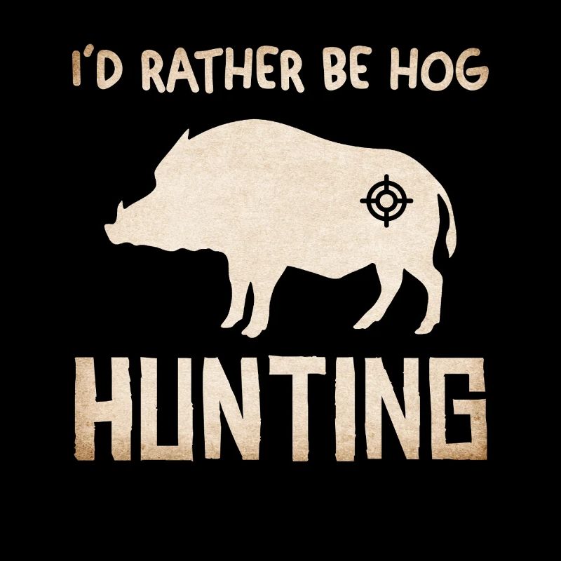 Wild Boar Hunting Silhouette