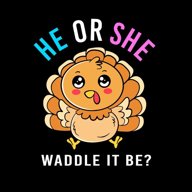 Thanksgiving Gender Reveal Werdende Mutter