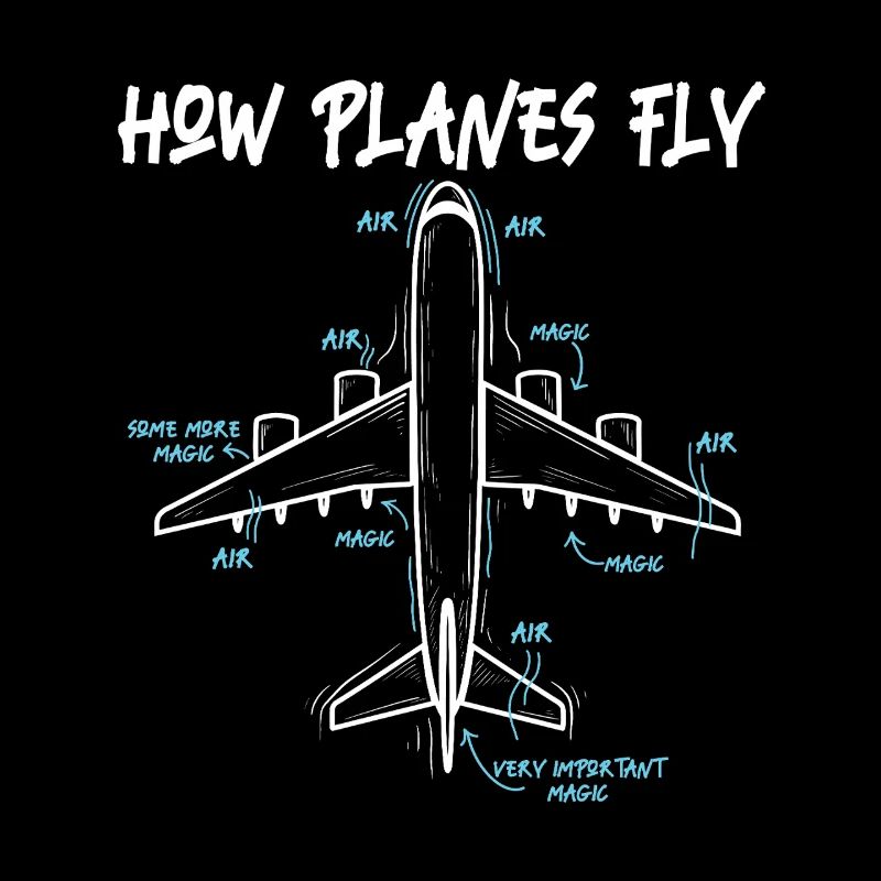 How Planes Fly Funny Aeronautical Engineer Quote