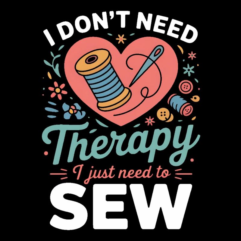 I Don't Need Therapy Sew Heart