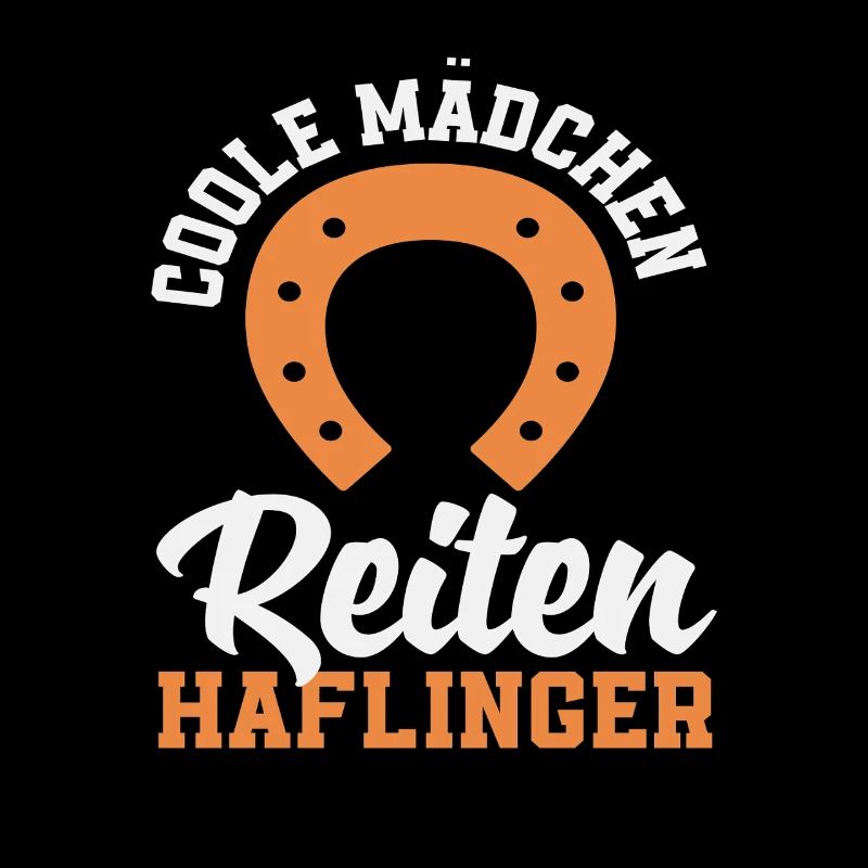 Coole Mädchen Reiten Haflinger Pony Pferd