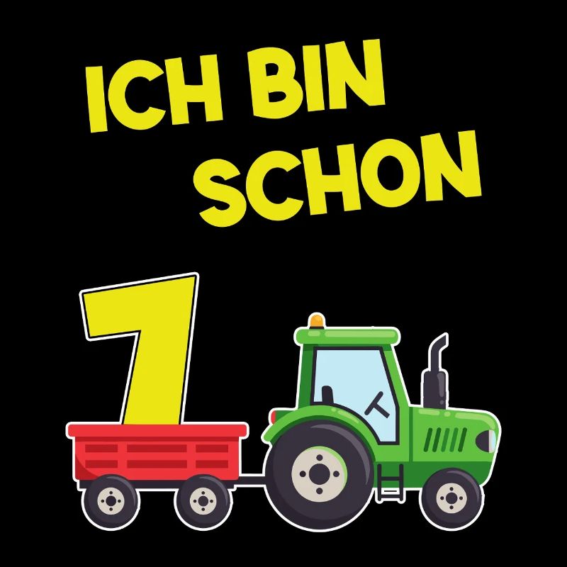 Ich Bin Schon 7 Traktor 7 Jahre Alt Geburtstag 