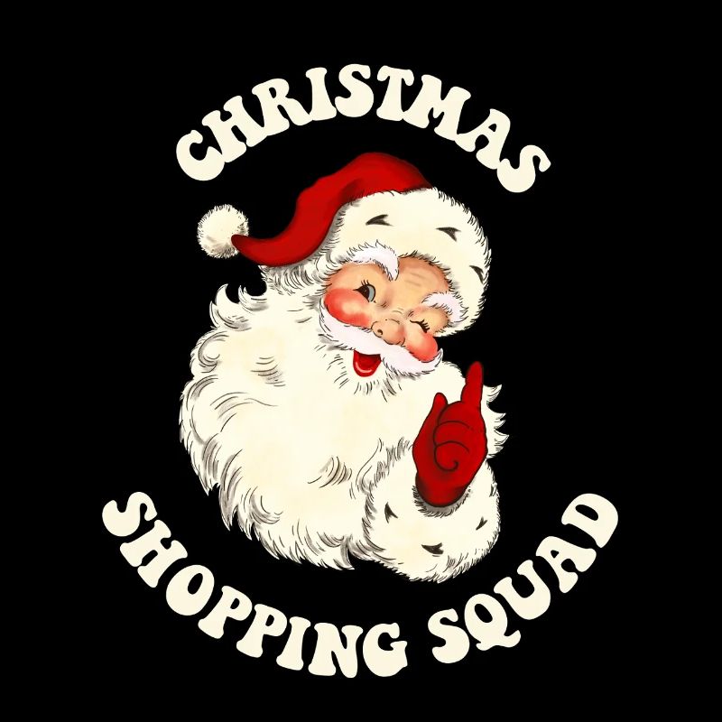 Weihnachts-Shopping-Trupp