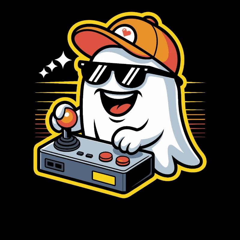 Retro Gamer Halloween Ghost