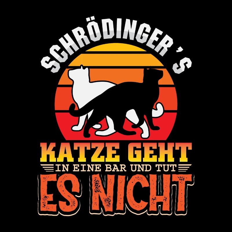 Le chat de Schrödinger Nerd Geek Physicien Science