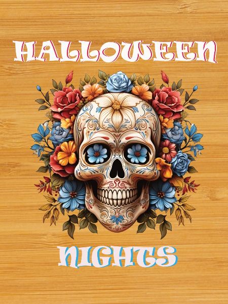 Halloween Skull Sugar Design