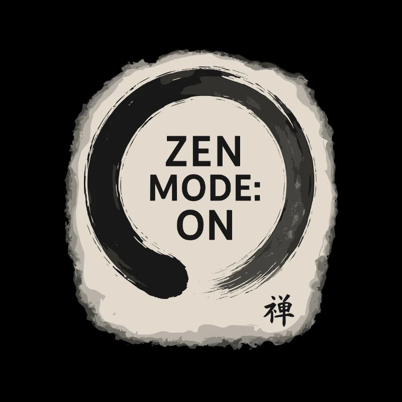 Zen Mode On – Minimalistisches Achtsamkeits Design
