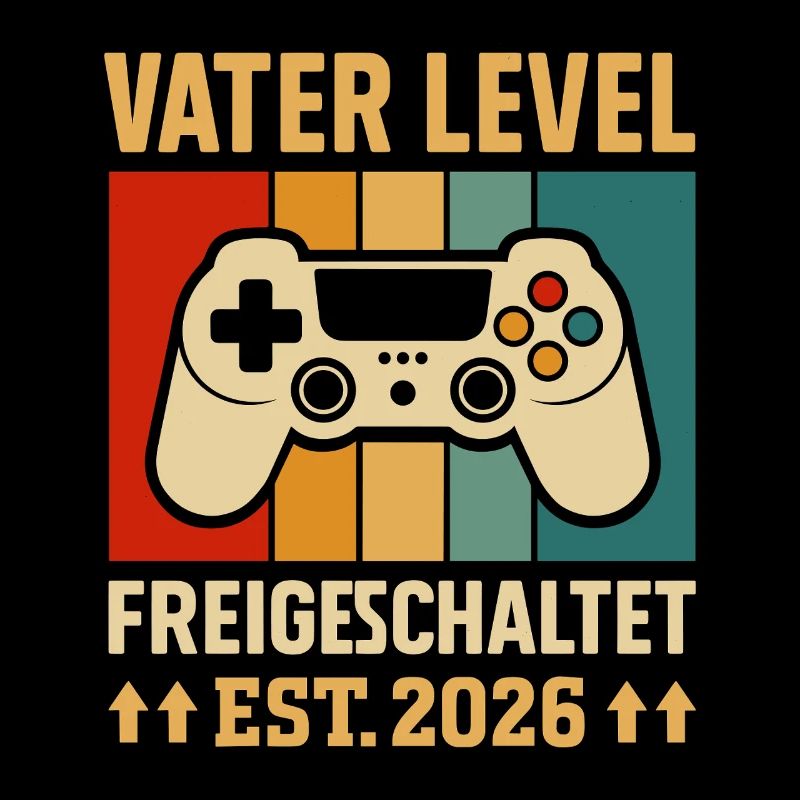 Zocker Papa VATER LEVEL FREIGESCHALTET EST 2026