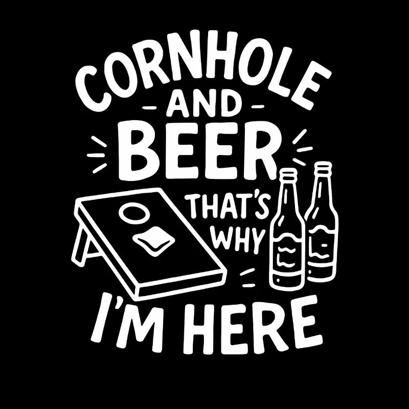 Le cornhole et la bière - c’est pourquoi je suis ici