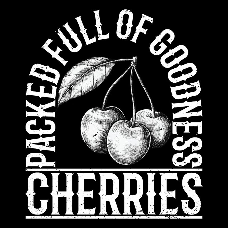 Rempli de cerises de qualité