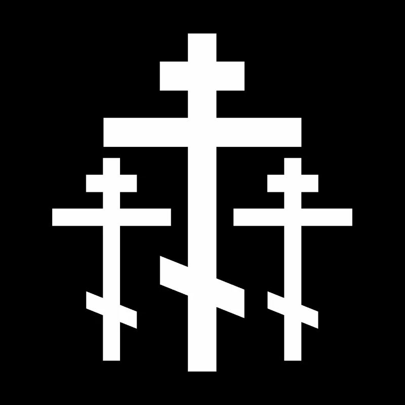 Three-cross silhouette