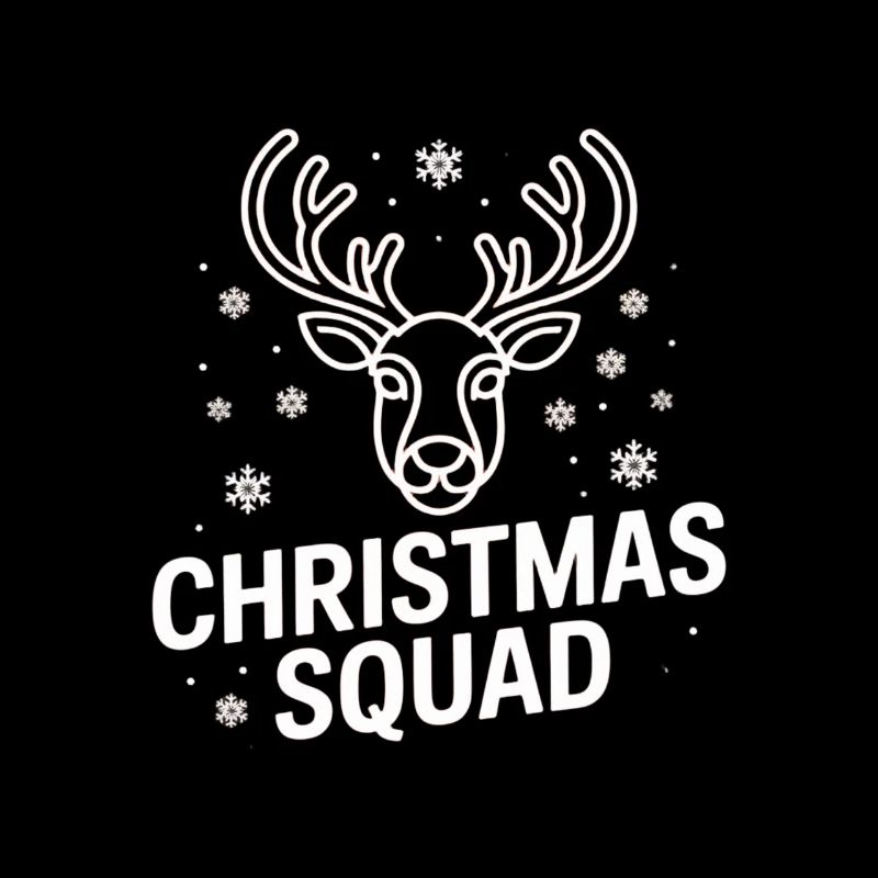 Escouade de cerfs de Noël néon