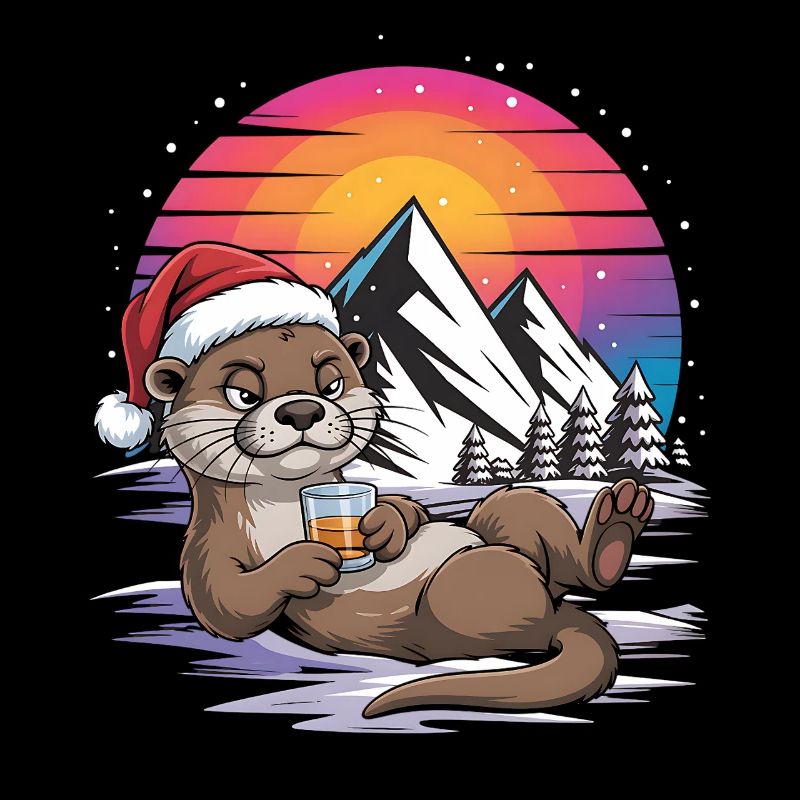 Père Noël drôle Noël avec dicton