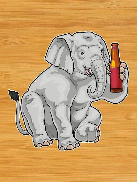 Elephant bouteille de bière