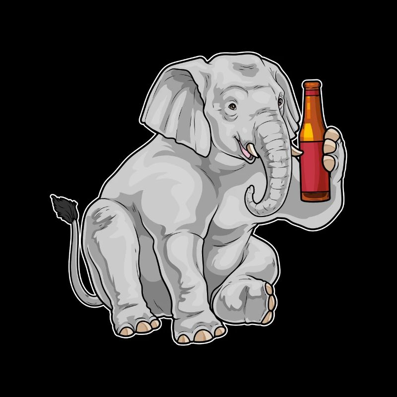 Elephant bouteille de bière