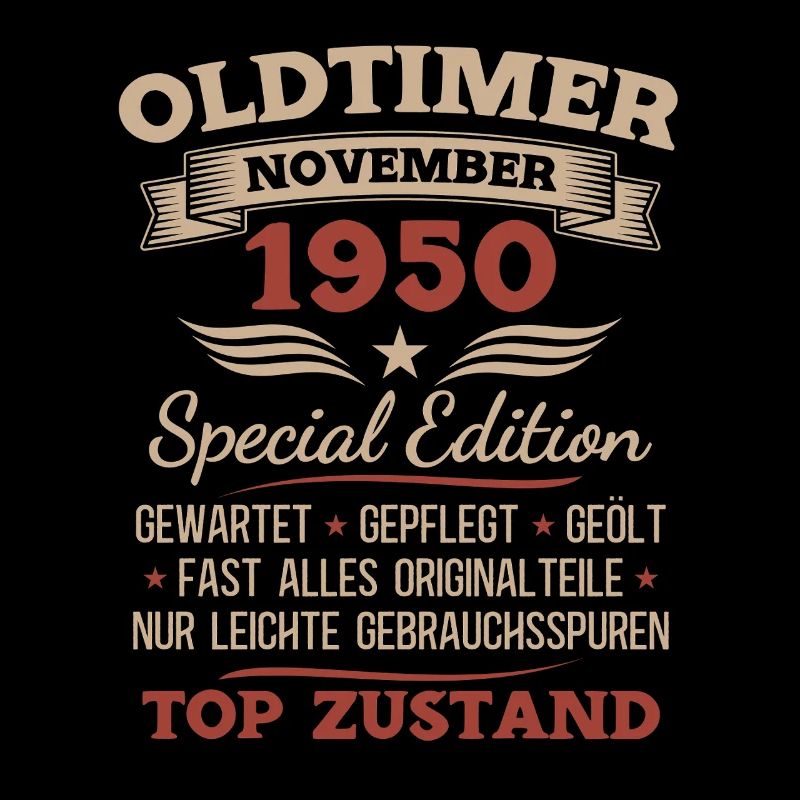 75. Geburtstag Geschenk Oldtimer November 1950