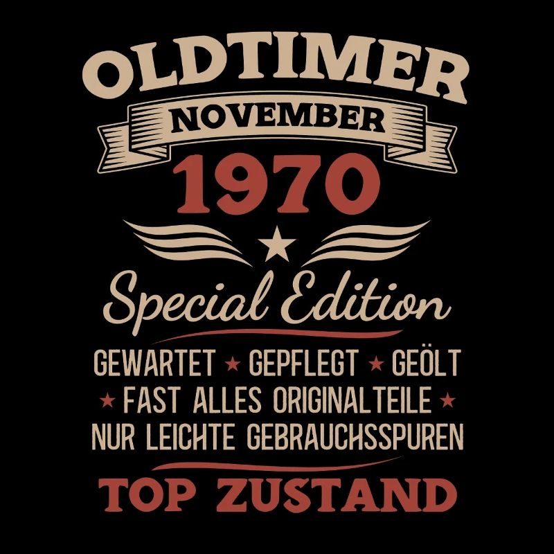 55. Geburtstag Geschenk Oldtimer November 1970