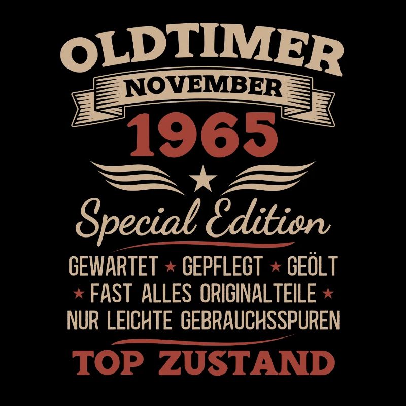 60. Geburtstag Geschenk Oldtimer November 1965