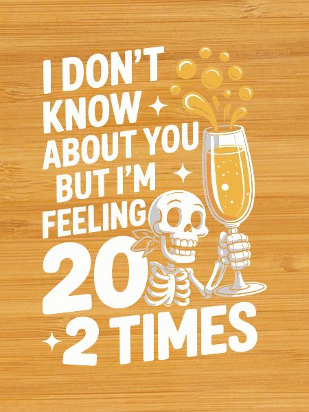 Skeleton Cheers 40th Birthday