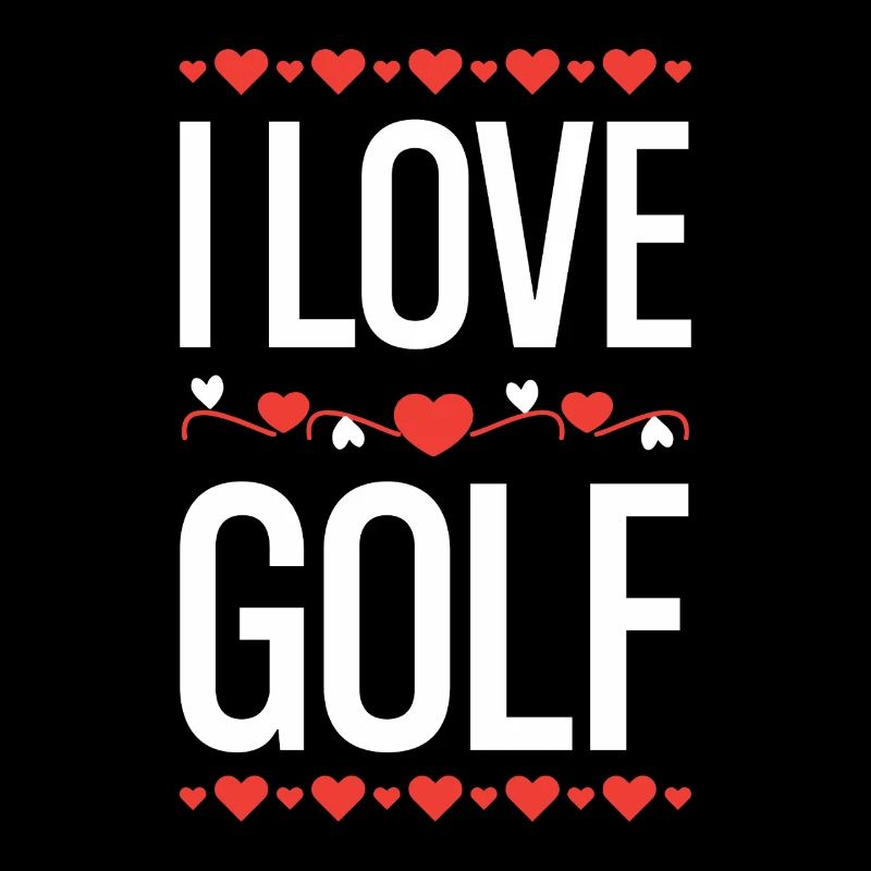 J’adore le design de cœur de golf