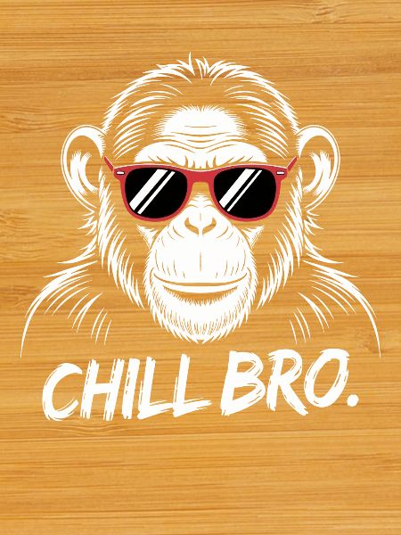 Chill Bro Monkey With Sunglasses