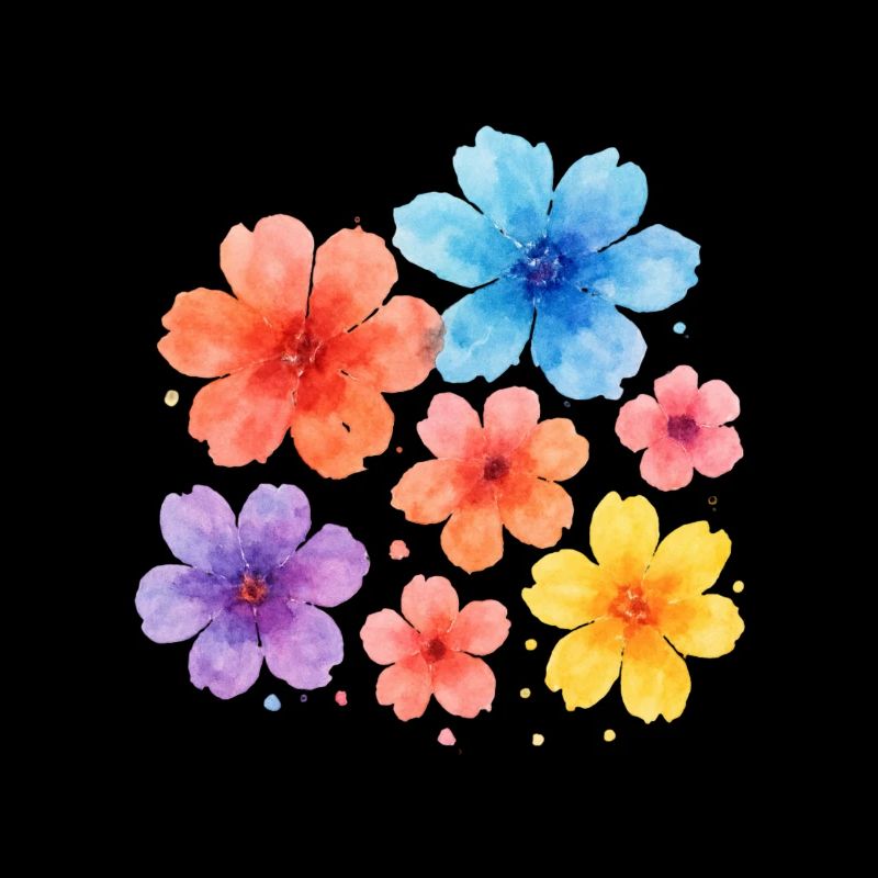 Fleurs à l’aquarelle – Délicates et féminines