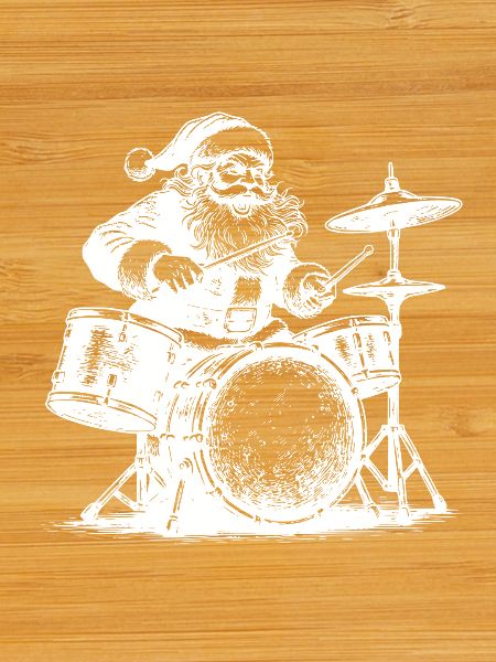 Music Christmas Man Drumming XMas