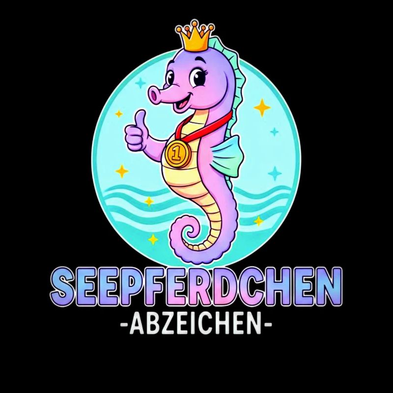 Seahorse Badge with Gradient