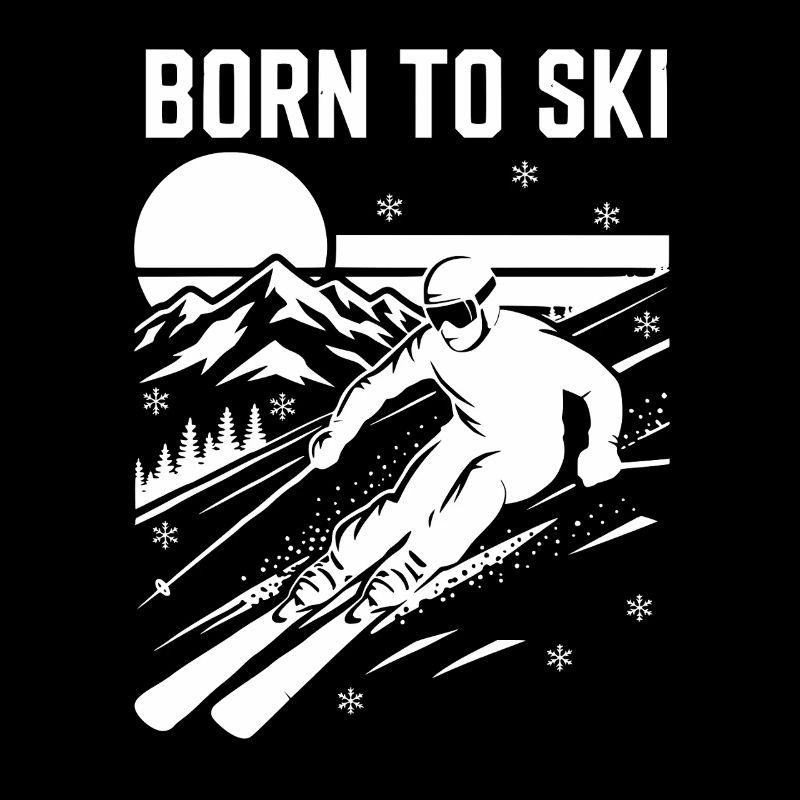 Né pour le ski Design Ski