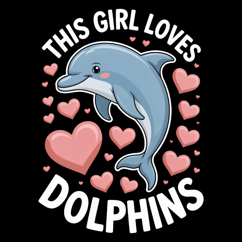 Delfin Spruch Mädchen Lustiges Delfin Geschenk