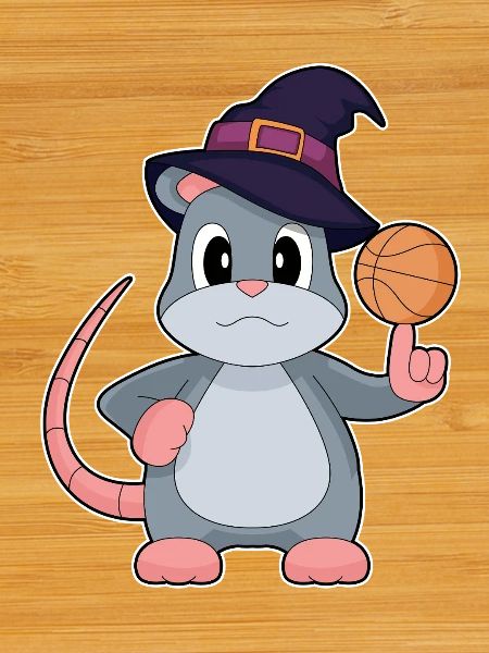 Mouse Halloween Basketball