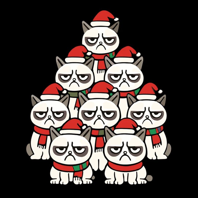  Grumpy Christmas Cats – Lustiges Katzen