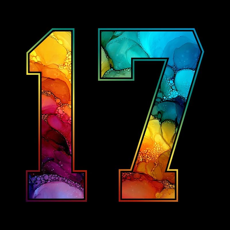 NR. 17 NUMMER 17 COLLEGE 17. GEBURTSTAG
