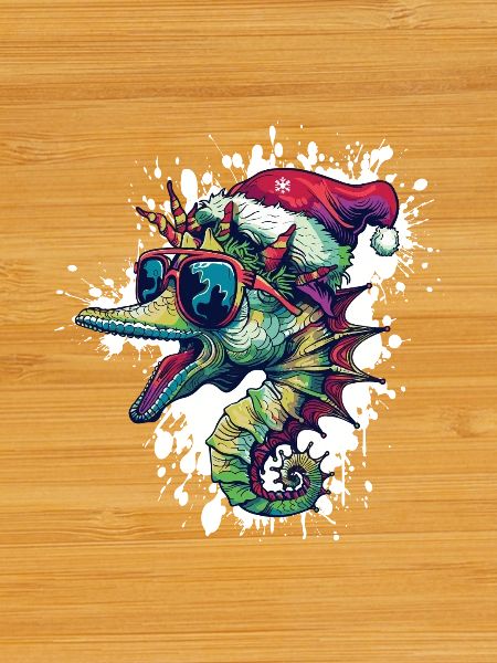 Hippocampe Noël Drôle
