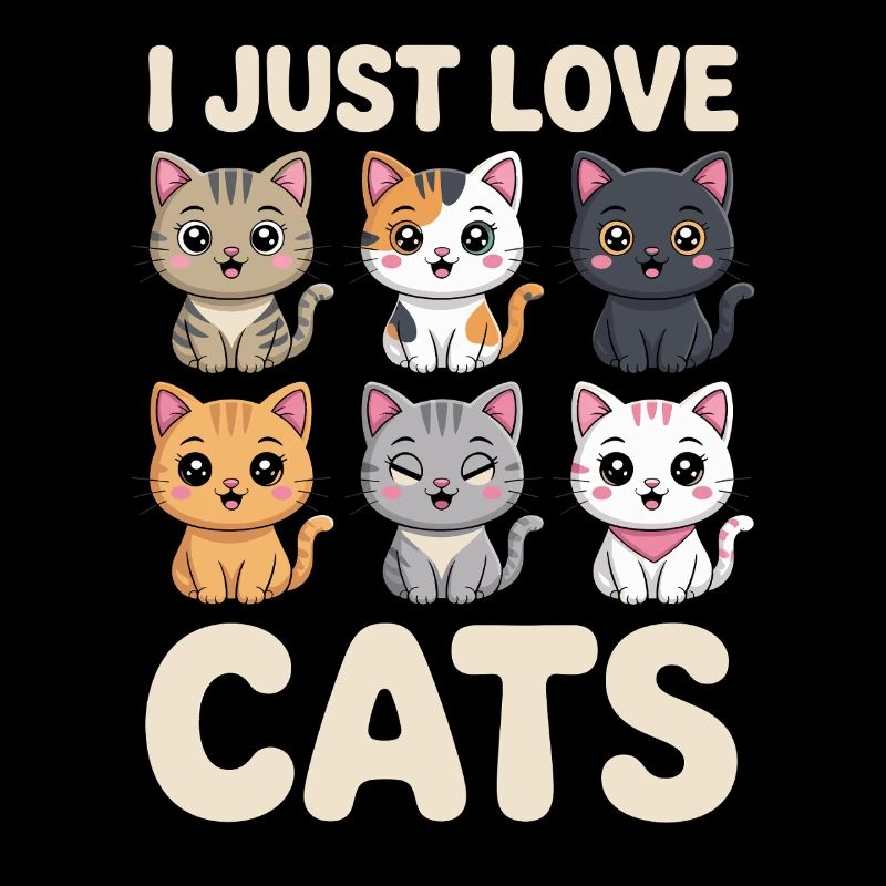 J’aime juste les chiens mignon chien illustration