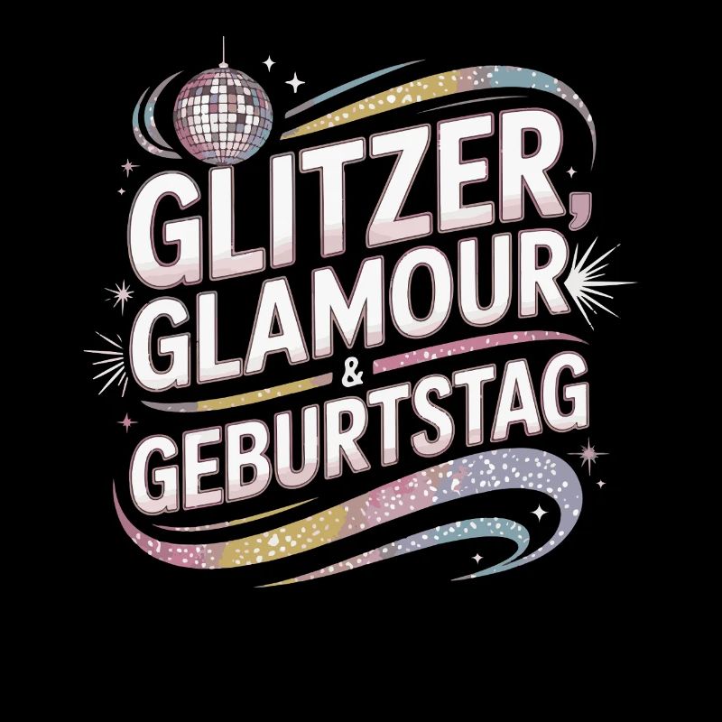 Motivo di compleanno Glitter Glamour