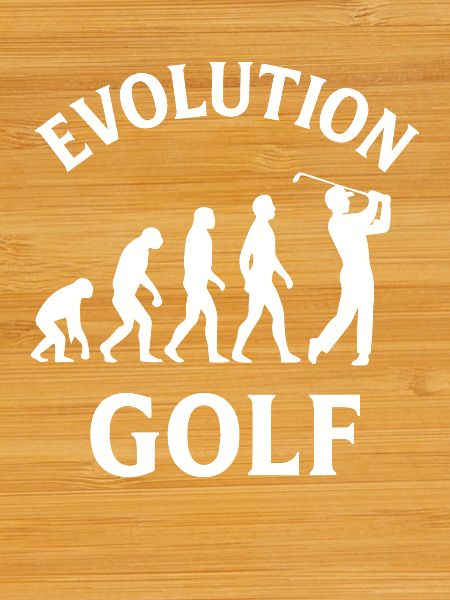 Evolution Golf Lustiges Golfdesign