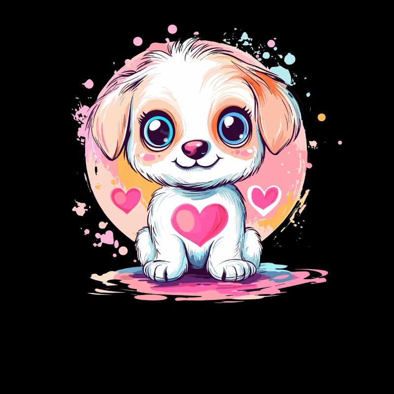 Chiot préféré du petit cœur