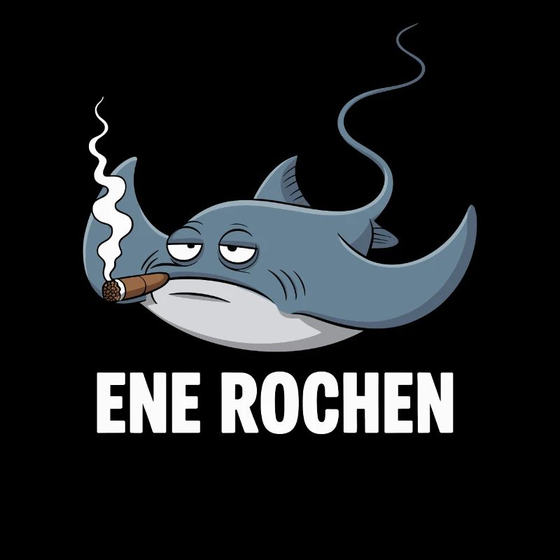 Ene Rochen Raucher Spruch Zigarette Kippe Rauchen