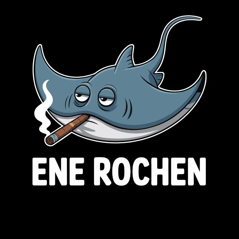 Ene Rochen Raucher Spruch Zigarette Kippe Rauchen