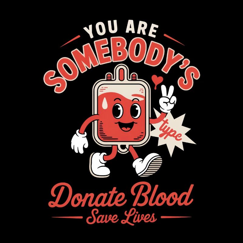 Blutspender You Are Somebodys Type Donate Blood