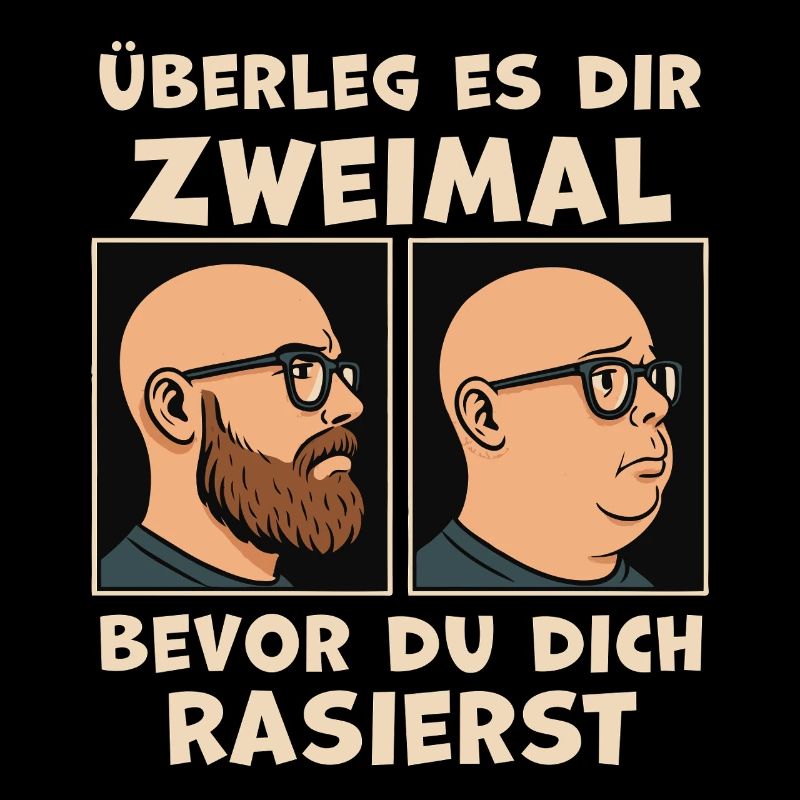 Vorher Nachher Rasurwitz Bartträger