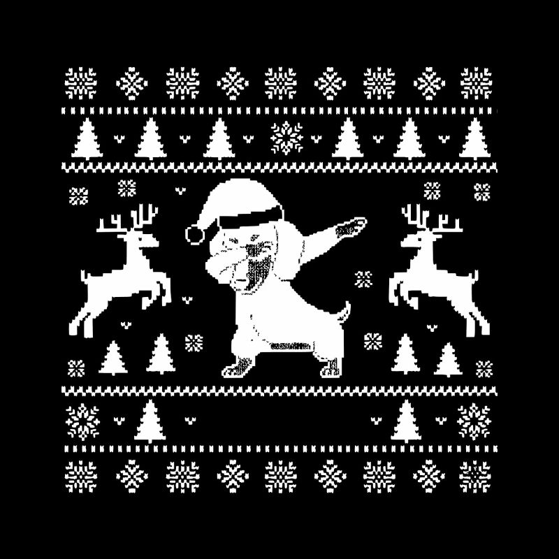 Teckel de Noël laid