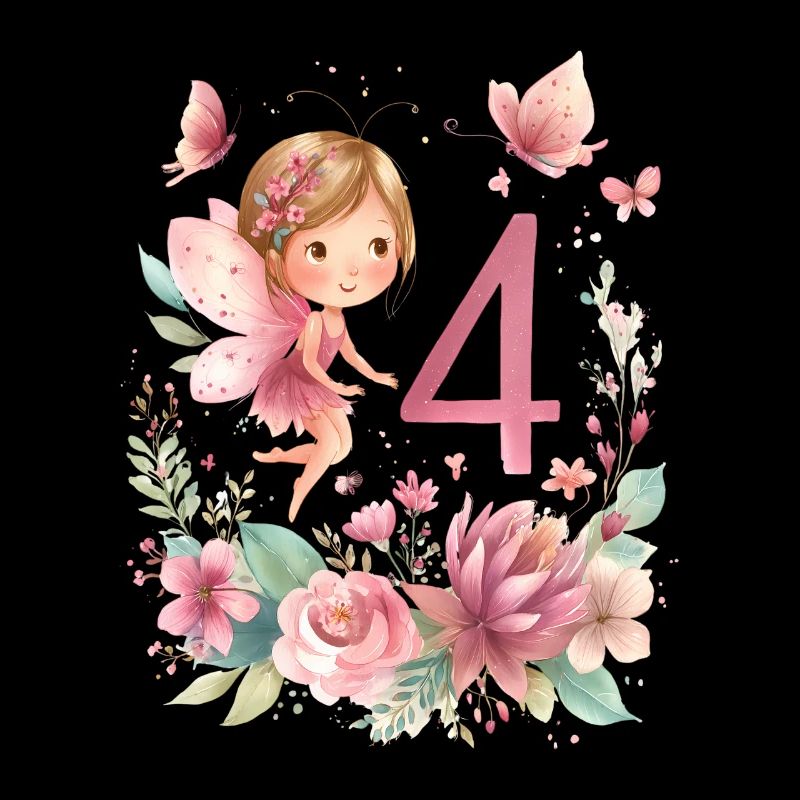 Geburtstag 4Mädchen Schmetterling Fee Party 