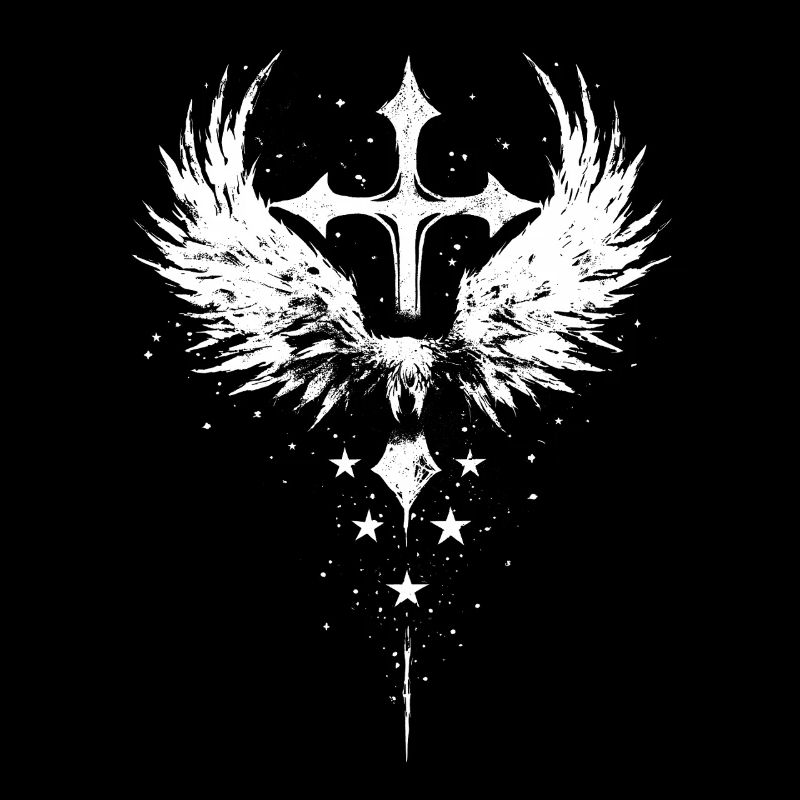 Goth Kreuz Engel Emo