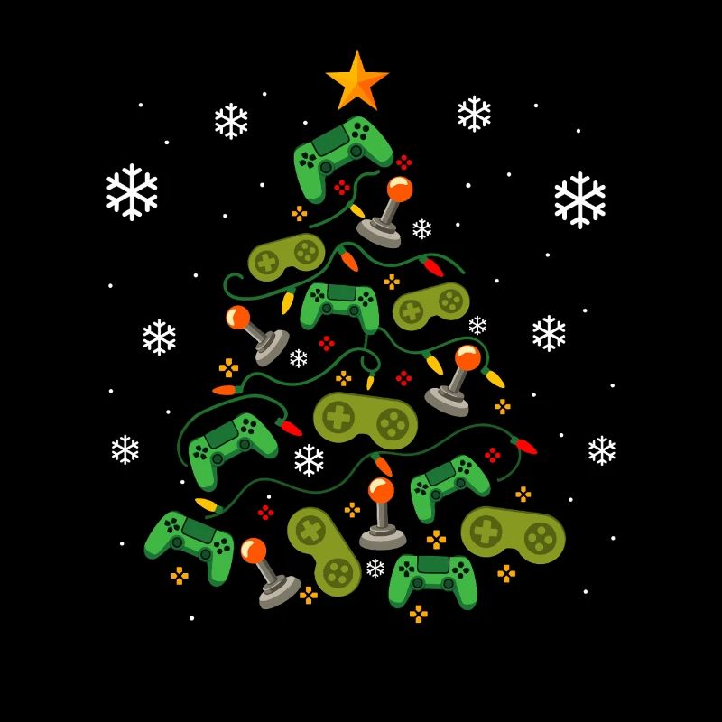 Christmas Tree Controllers Gaming Lover Gamer 