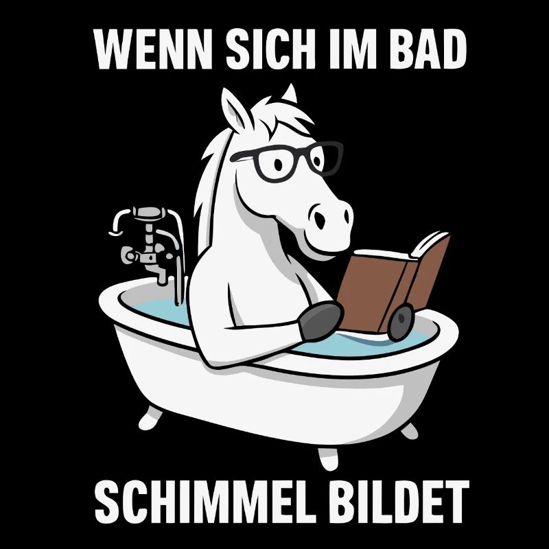 Badlesendes Pferd mit Schimmelwitz