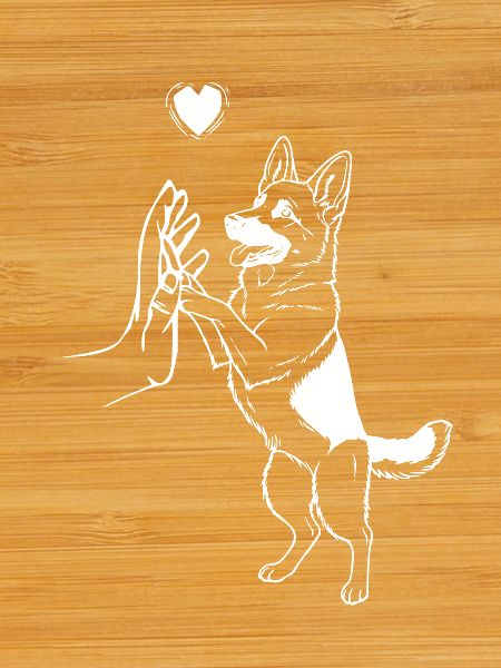 German Shepherd Art Dog