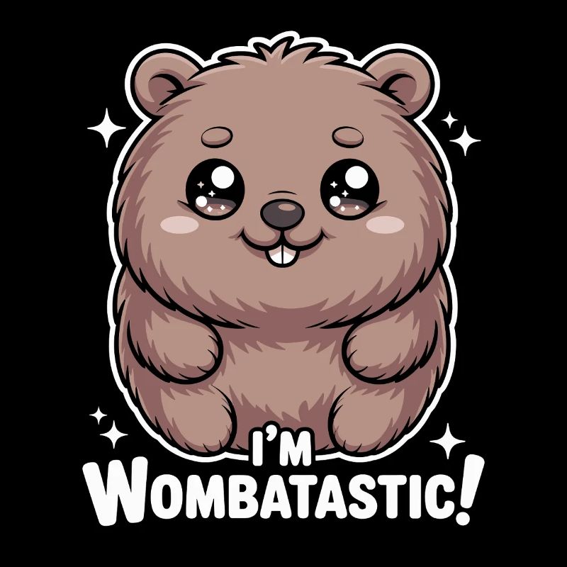Wombat mignon Je suis wombatastique