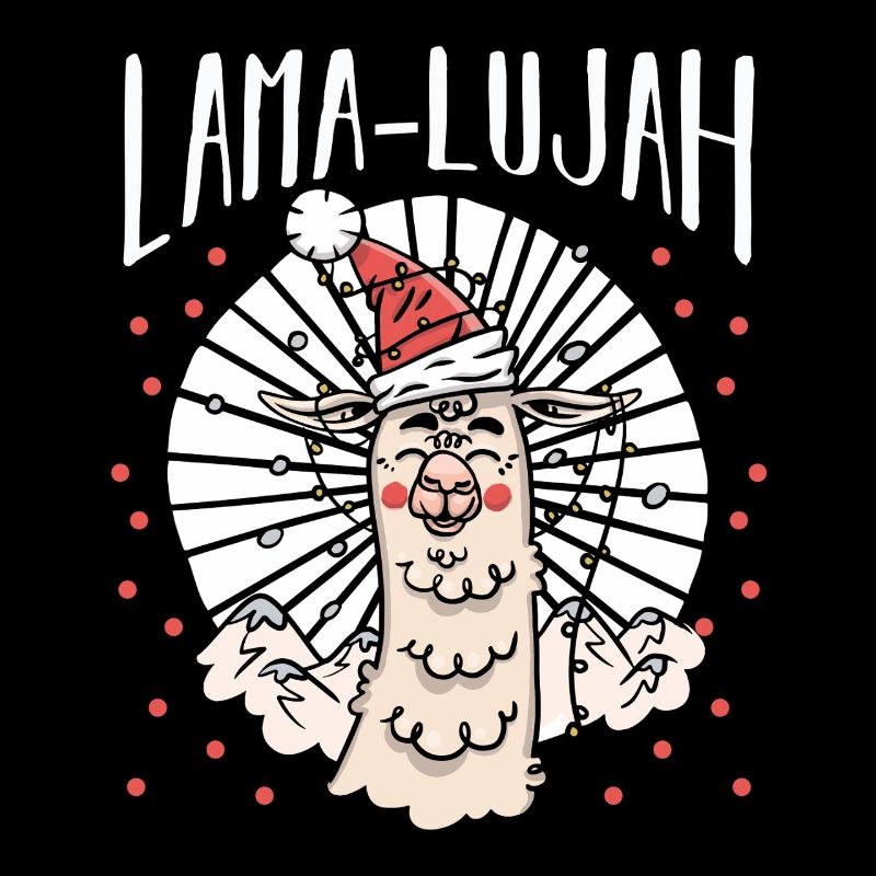 Weihnachtsmann Lama Weihnachtszeit Weihnachts